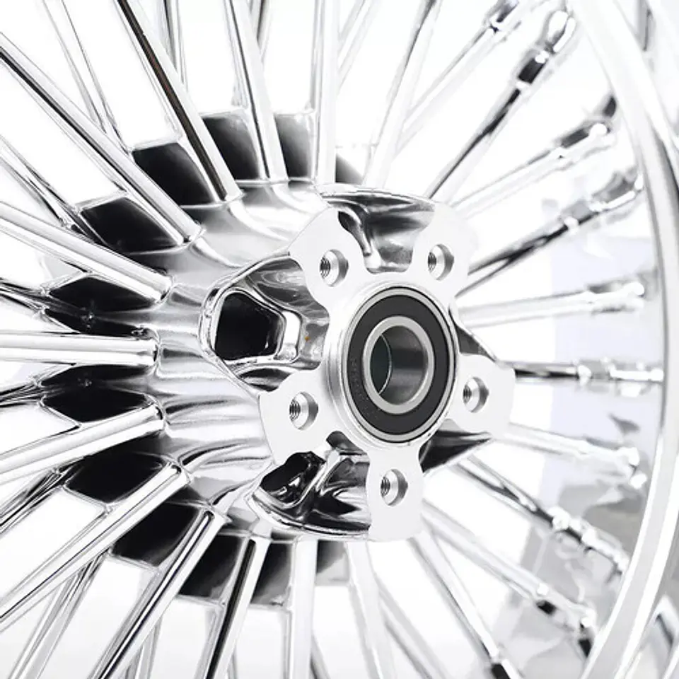 Fat Spoke Wheel Set 16 X 3,5 Harley-davidson Chrome 2