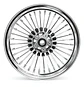 Fat Spoke Wheel Set 16 X 3,5 Harley-davidson Chrome - Thumbnail 4