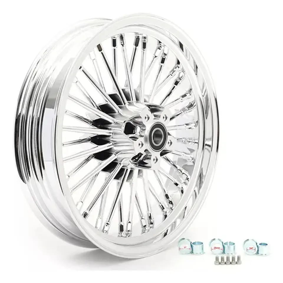Fat Spoke Wheel Set 16 X 3,5 Harley-davidson Chrome 5