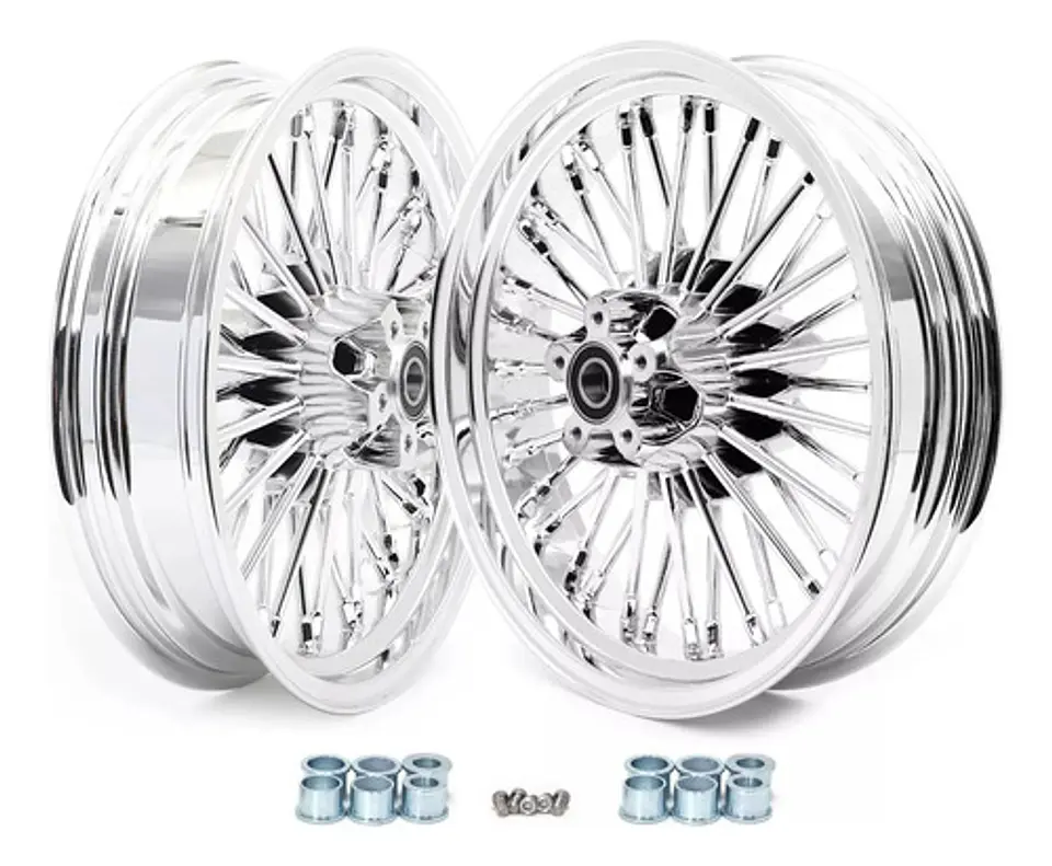 Fat Spoke Wheel Set 16 X 3,5 Harley-davidson Chrome 6
