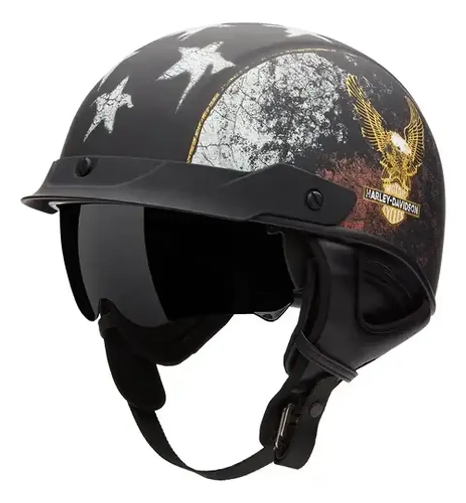Harley-davidson Busby Ultra-light Sun Shield J03 1/2 Helmet 6