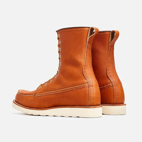Red Wings Shoes Heritage Classic Moc Men 8 Pol. Boot Leather