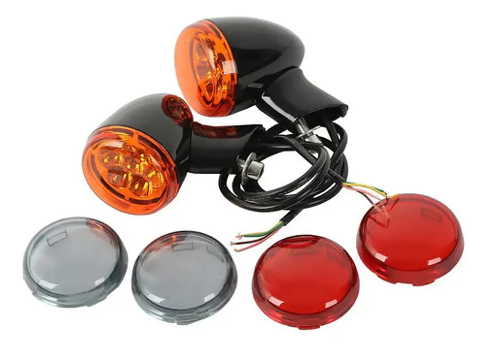 Tcmt Seta Led + Lentes Para Harley-davidson Sportster 1