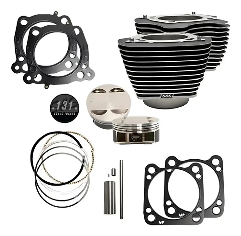S&s Cycle 131 Pol. Cylinder Kit For Harley-davidson M8 2017+ 1
