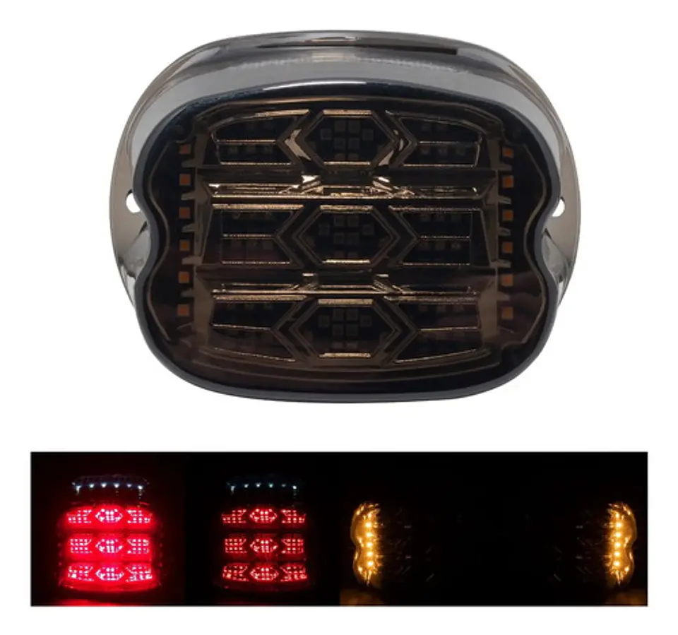 Hogworkz Luminz Led Taillight + Plate Light & Signals Harley 1