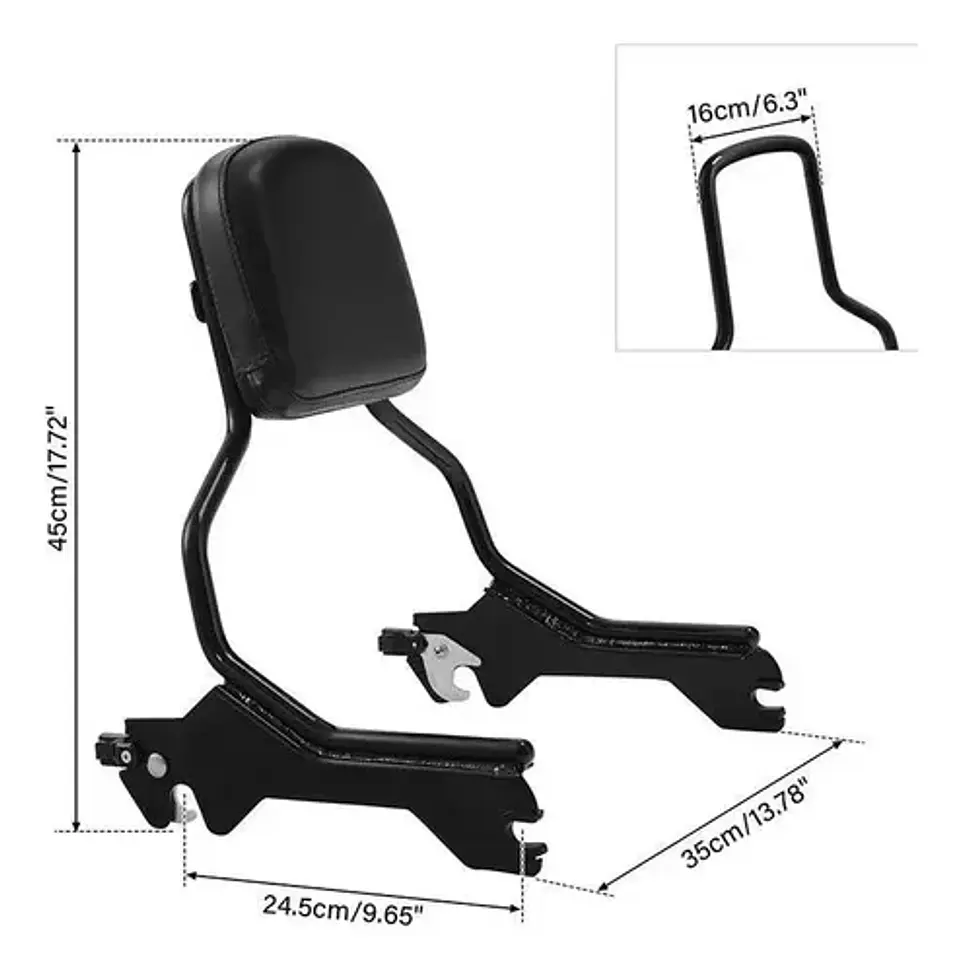 Tcmt Backrest Sissy Bar For Harley-davidson Fat Boy 2018-24 4