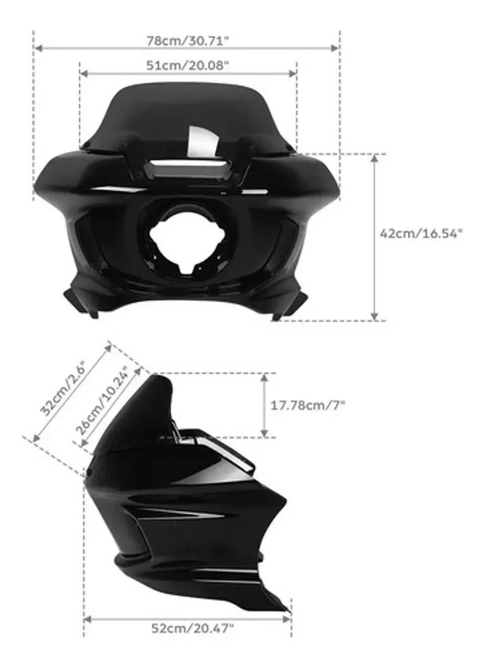 Tcmt Front Headlight Fairing For Harley-davidson Low Rider 8