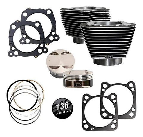 S&s Cycle 136 Pol. Cylinder Kit For Harley-davidson M8 2017+