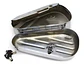 V-twin Oval Right Side Chrome Tool Box For Harley Davidson - Thumbnail 3