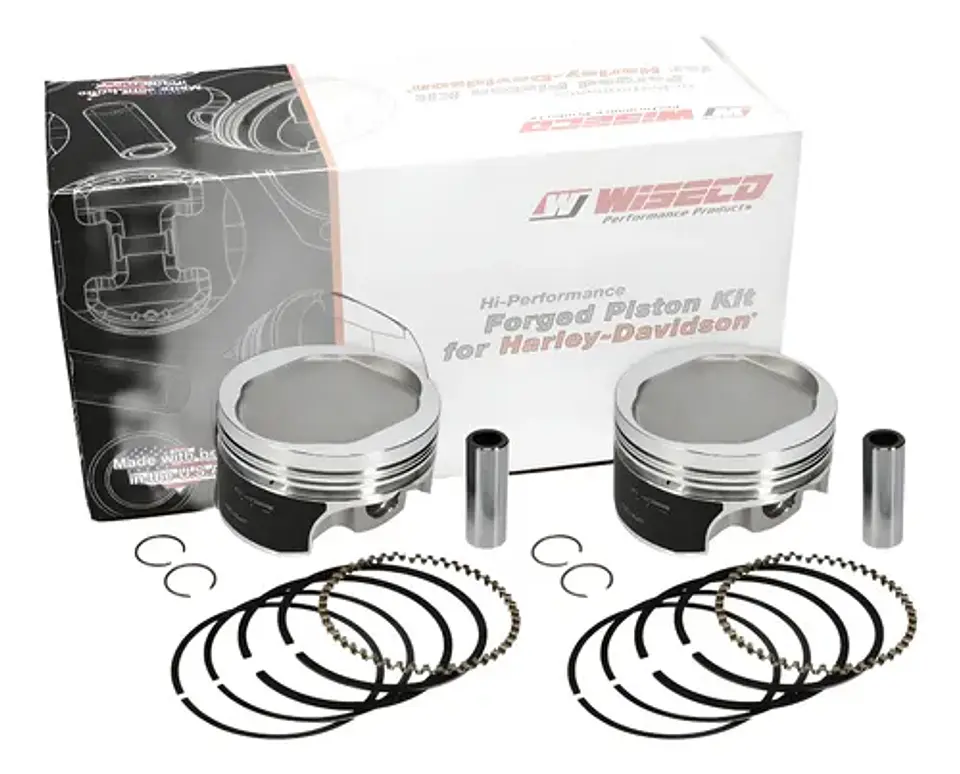 Wiseco Harley Twin Cam 106 Big Bore Tracker Piston Kit 1