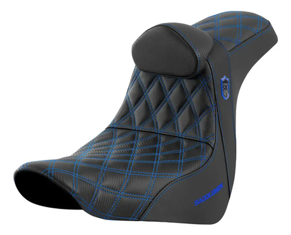 Saddlemen Pro Series Gripper Seat With Back Rest For Harley 4