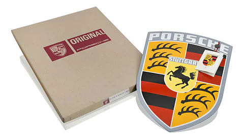 Porsche Classic Crest - Enamel Sign