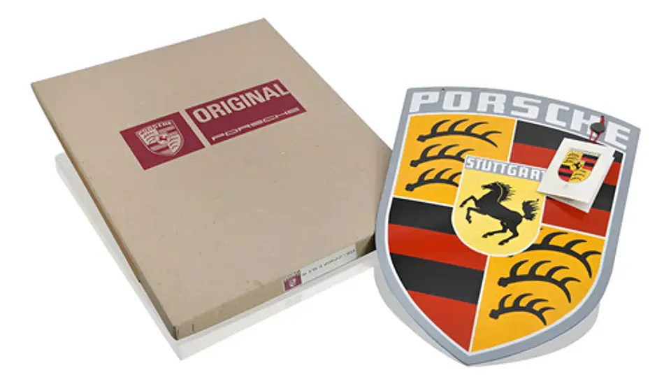 Porsche Classic Crest - Enamel Sign 1