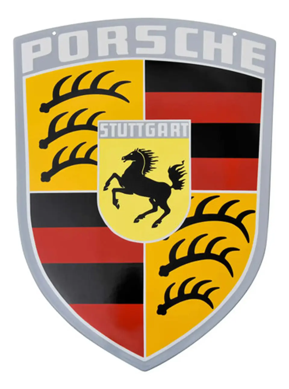 Porsche Classic Crest - Enamel Sign 3
