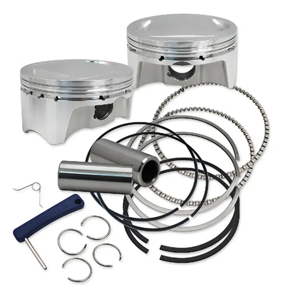 S&s Cycle 107 Big Bore Forged Pistons For Harley 2007-2016 1