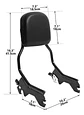 Tcmt Backrest Sissy Bar For Harley-davidson Softail 2018-24 - Thumbnail 4