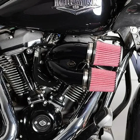 S&s Cycle Tuned Induction Kit Gloss Black 2017-24 Harley M8