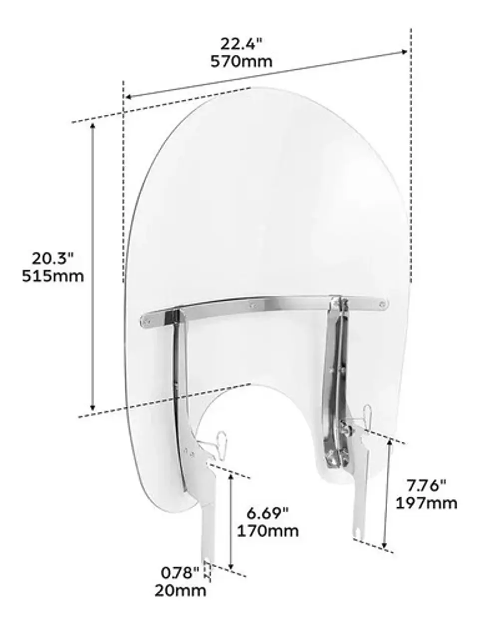 Tcmt Windshield For Harley-davidson Touring Road King 1994+ 4