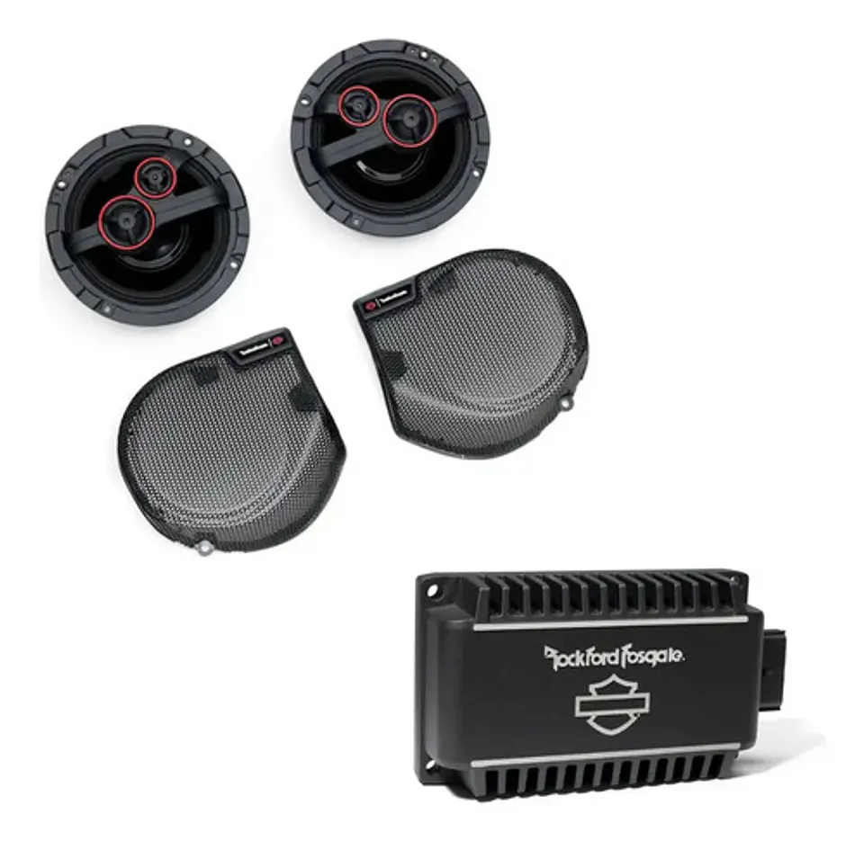 Harley-davidson Street Glide Rockford Fosgate Stage 3 Kit 1