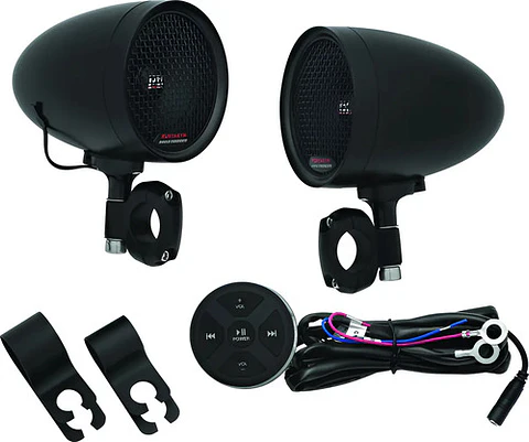 Kuryakyn Road Thunder Speakers Pods + Controller Bluetooth