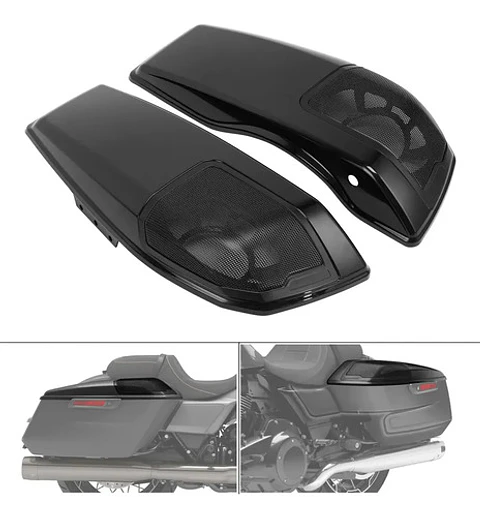Tcmt 6x9 Saddlebag Lids Speaker Cutout For Harley 2023-2025