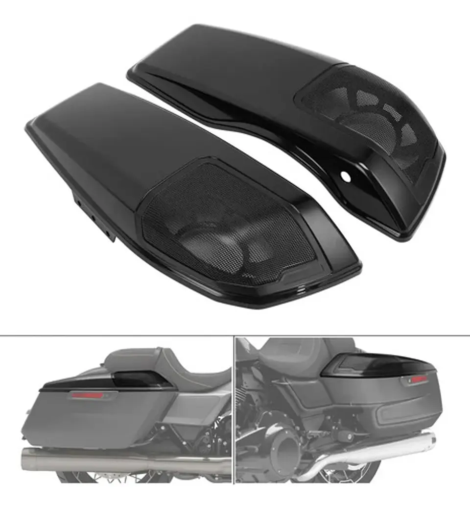 Tcmt 6x9 Saddlebag Lids Speaker Cutout For Harley 2023-2025 2