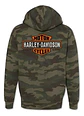 Harley-davidson Men Trademark Bar & Shield Full Zip Hoodie - Thumbnail 1