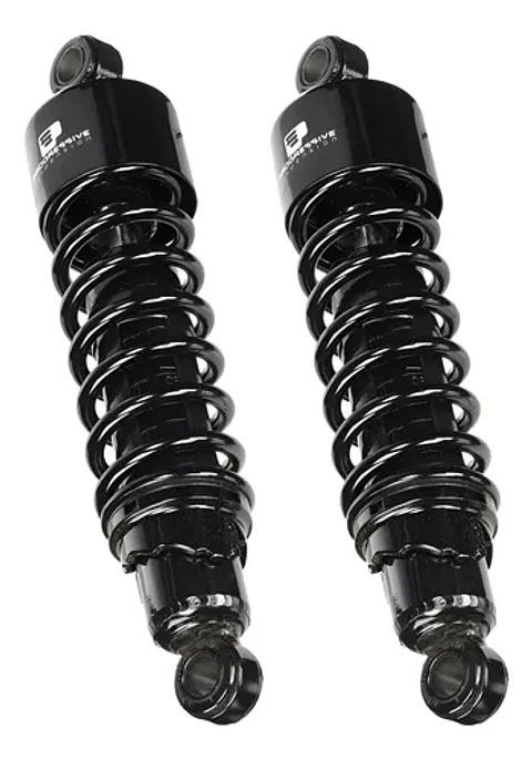 Progressive 412 Series Black 13 Rear Shocks Harley-davidson