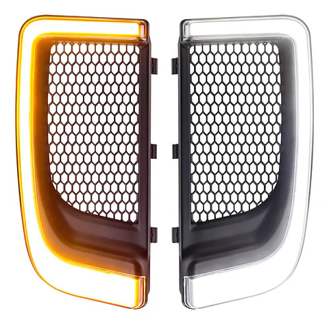 Eagle Lights Sunburst Lower Fairing Grill Led Harley 2014+
