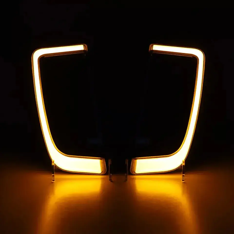 Eagle Lights Sunburst Lower Fairing Grill Led Harley 2014+ 3