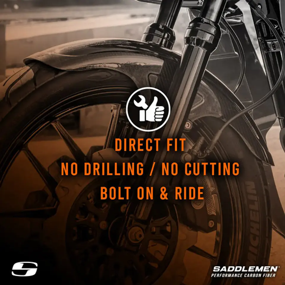 Saddlemen Carbon Fiber Front Fender Harley-davidson Touring 3