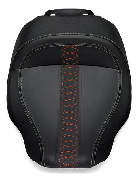 Harley-davidson Low-profile Solo Touring Seat Orange Stitch