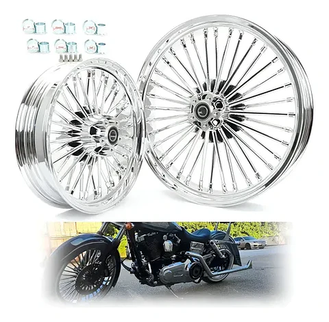 Fat Spoke Wheel Set 21x3.5 + 16x3.5 For Harley-davidson