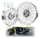 Fat Spoke Wheel Set 21x3.5 + 16x3.5 For Harley-davidson - Thumbnail 1