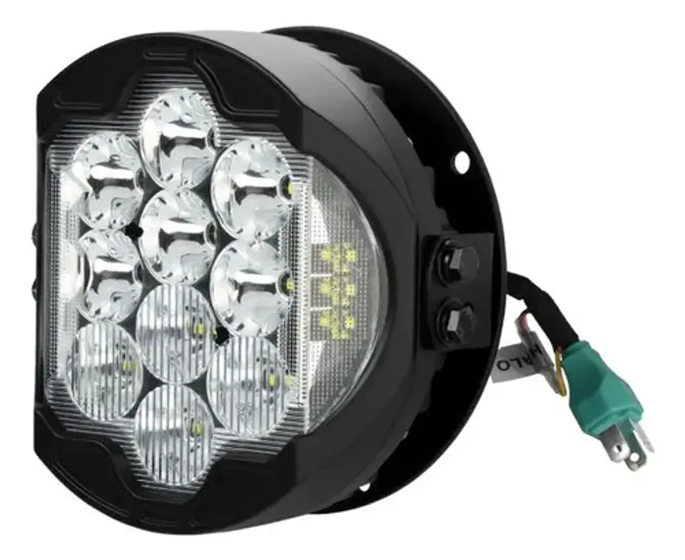 Hogworkz 7 Led Silvertooth Headlight For Harley-davidson 3