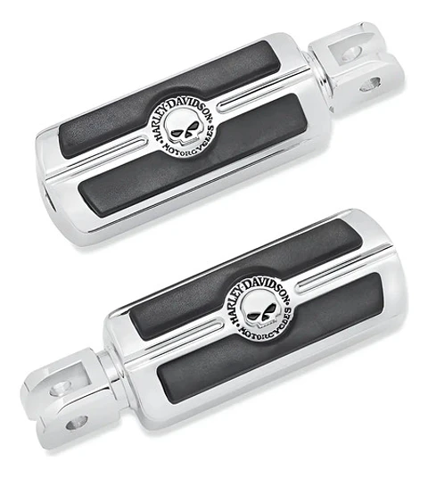 Harley-davidson 2018+  Willie G Skull Rider Footpegs Chrome
