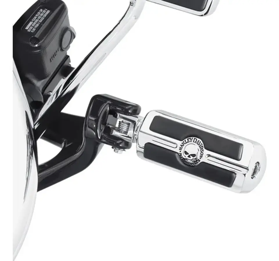 Harley-davidson 2018+  Willie G Skull Rider Footpegs Chrome 2