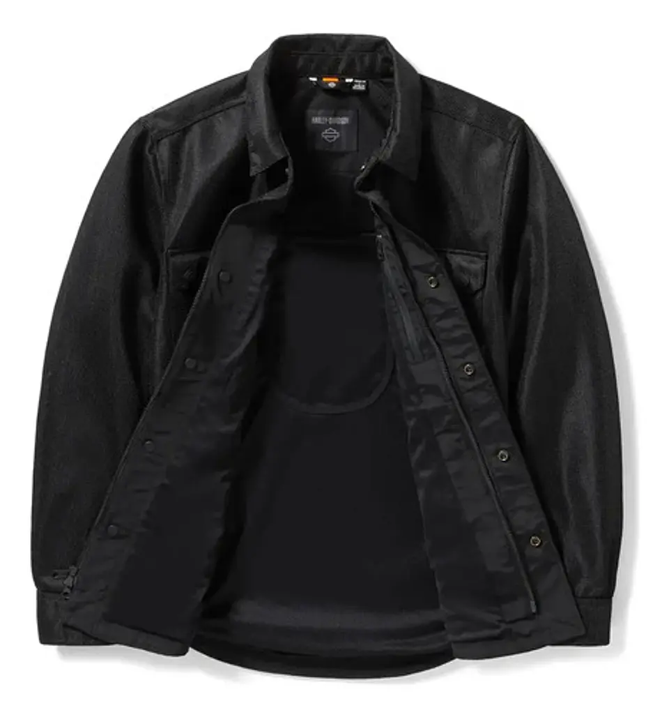 Harley-davidson Men Operative Mesh Riding Shirt Jacket 3