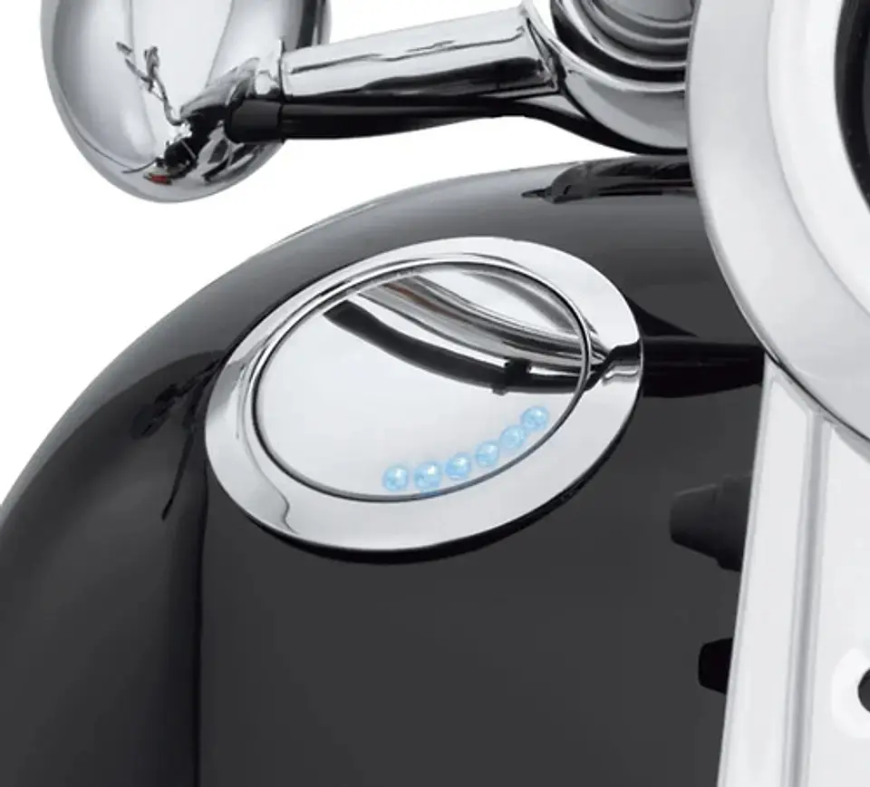 Harley-davidson Softail Flush-mount Fuel Cap And Gauge Kit 3