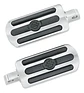 Harley-davidson Chrome And Rubber Custom Footpegs - Thumbnail 1