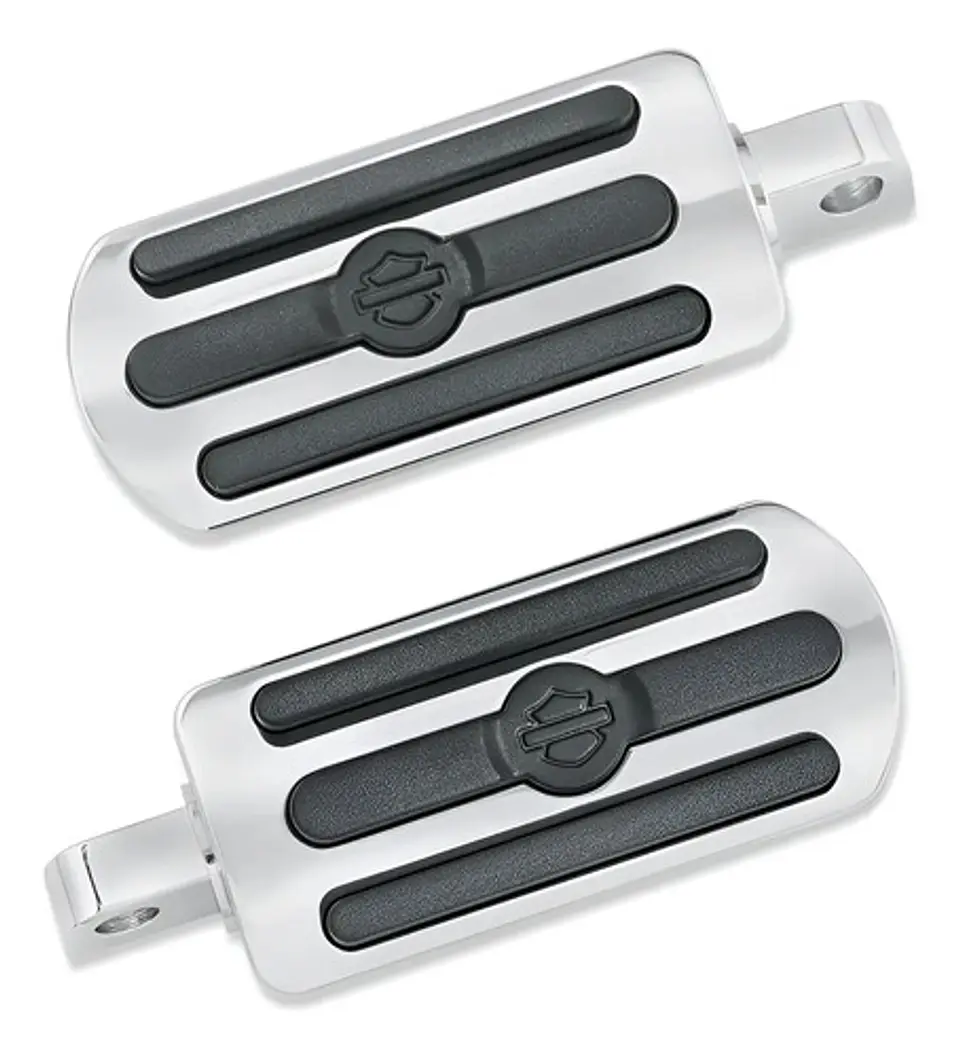 Harley-davidson Chrome And Rubber Custom Footpegs 1