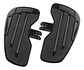 Black Adjustable Driver Rider Footboards For Harley-davidson - Thumbnail 1