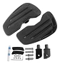 Black Adjustable Driver Rider Footboards For Harley-davidson - Thumbnail 3