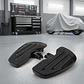 Black Adjustable Driver Rider Footboards For Harley-davidson - Thumbnail 4