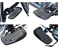Black Adjustable Driver Rider Footboards For Harley-davidson - Thumbnail 5