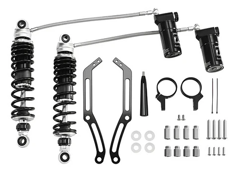 Tcmt Remote Reservoir Rear Suspension Shocks Fit Harley 23+
