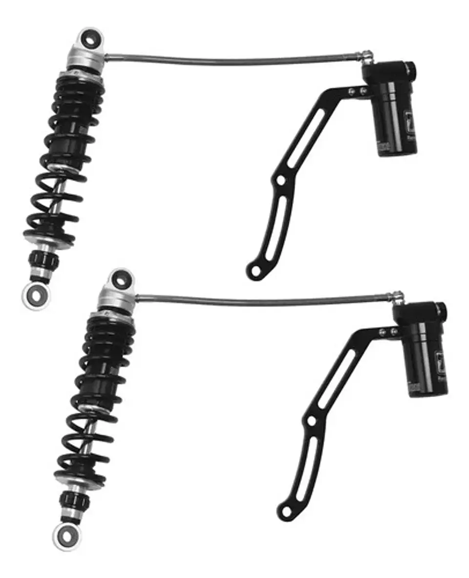 Tcmt Remote Reservoir Rear Suspension Shocks Fit Harley 23+ 2