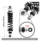 Tcmt Remote Reservoir Rear Suspension Shocks Fit Harley 23+ - Thumbnail 5