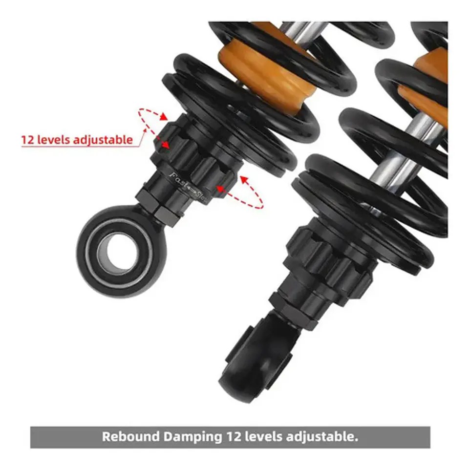 Tcmt Remote Reservoir Rear Suspension Shocks Harley 2014-25 9