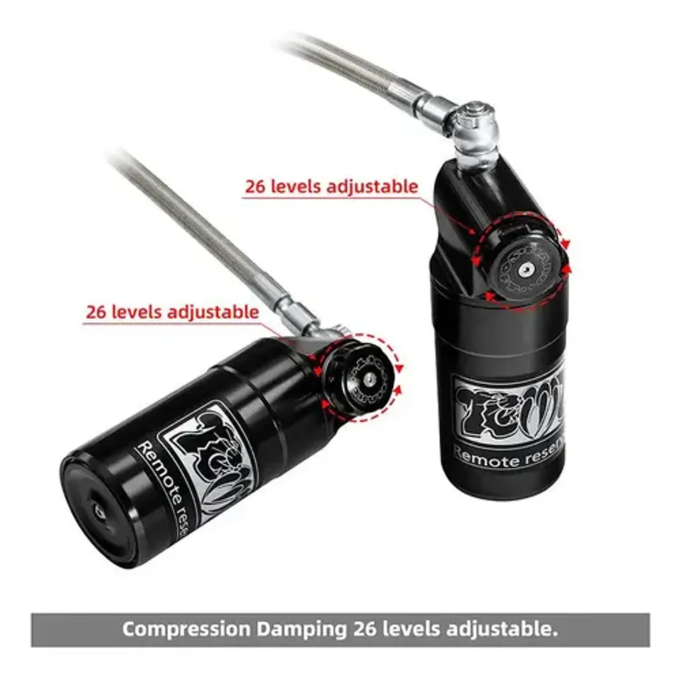 Tcmt Remote Reservoir Rear Suspension Shocks Harley 2014-22 4
